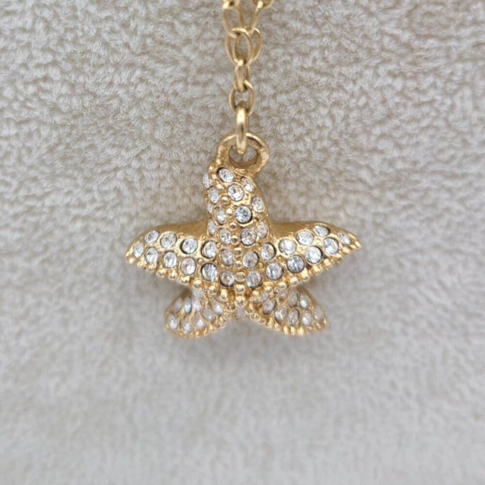 J Crew Gold Tone Starfiish Pendant NWOT!